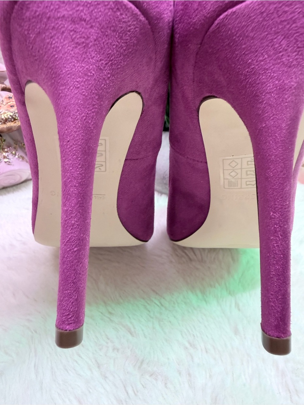 Call It Spring High Heel Pointed Toe 4 Inch Heels Wedding Guest Ready Fuchsia 💞 - Picture 5 of 6